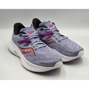 Saucony Guide 16 Women's 8.5 Fleet Feet Running Shoes Lilac Purple Blue Sneakers